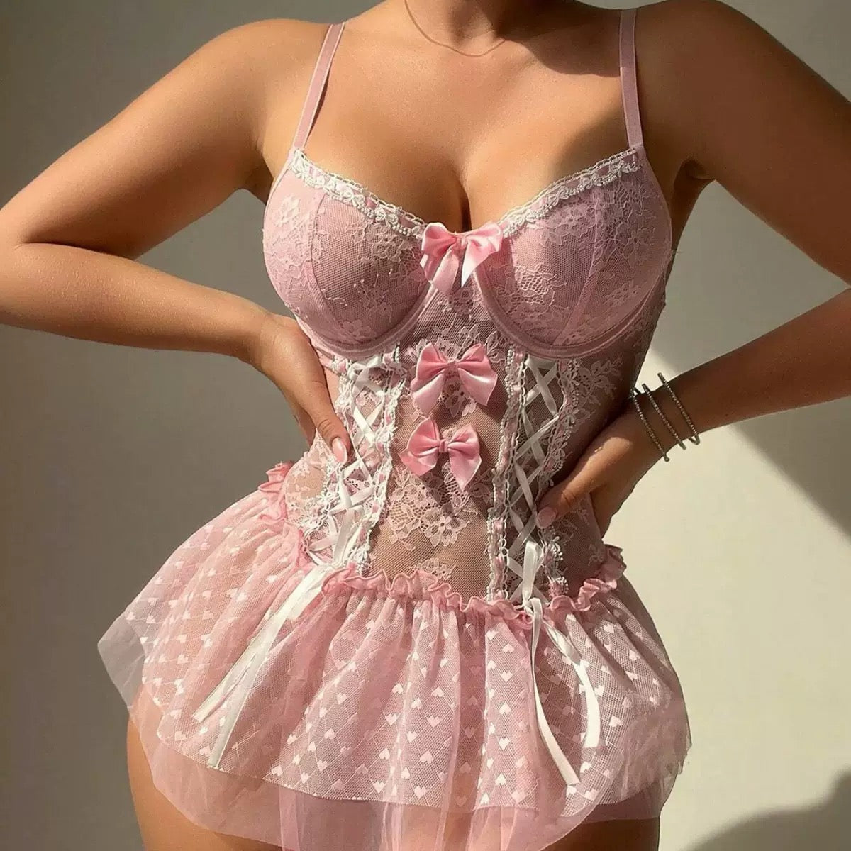 Sweetheart Bow Babydoll