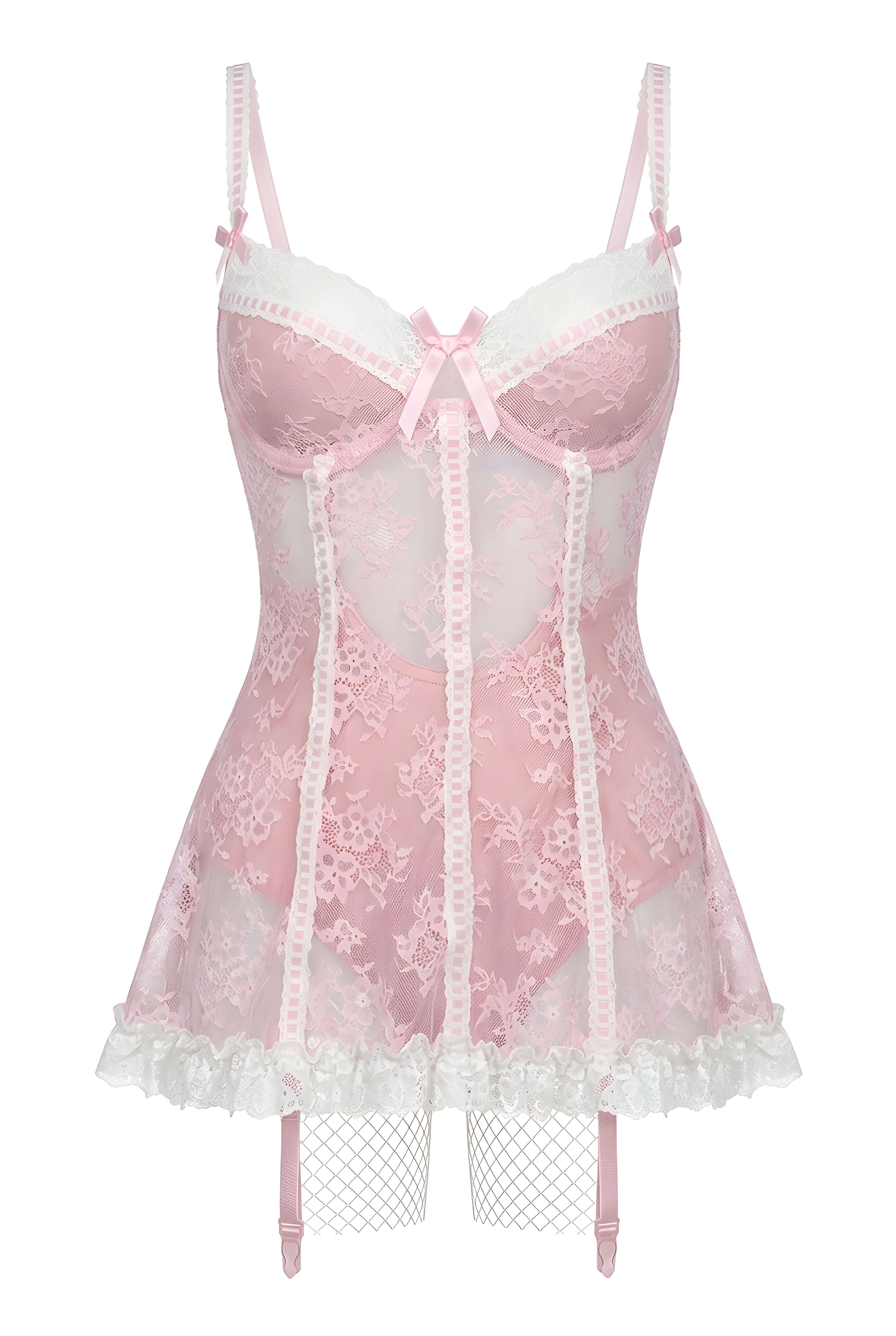 Blush Lace Babydoll Lingerie